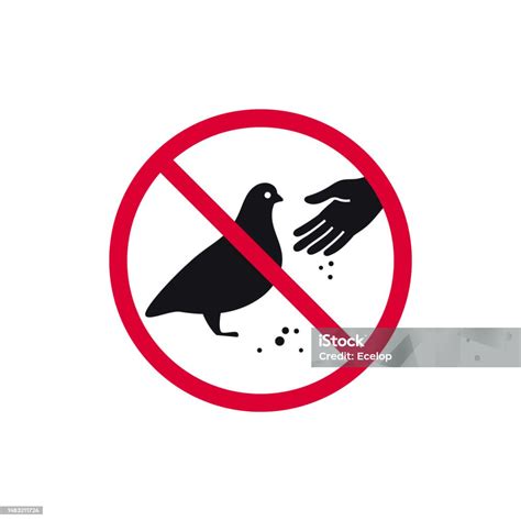señal de prohibido alimentar a las palomas