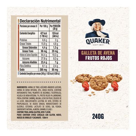 Infografía de tabla nutricional comparativa de galletas de avena