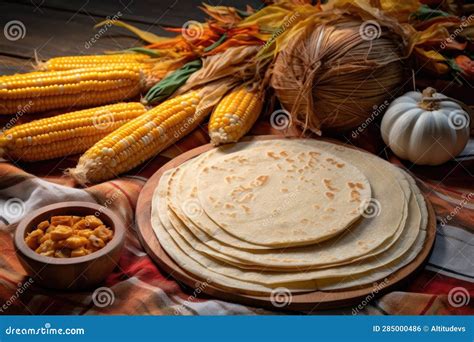Mesa con tortillas caseras recién hechas y sus ingredientes