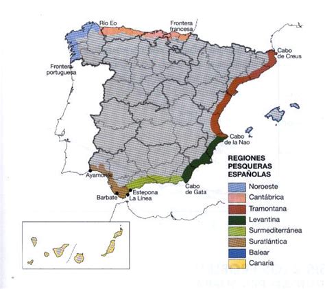 Mapa de las regiones pesqueras involucradas en el conflicto de la reineta y las rutas de migración del recurso a lo largo de la costa chilena