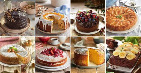 Variedad de postres básicos como bizcochos, muffins y tartas pequeñas
