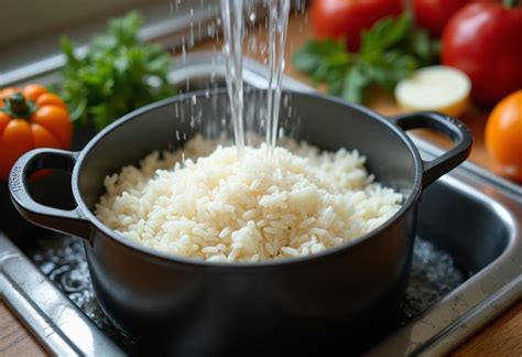 Esquema de los pasos para preparar arroz cremoso