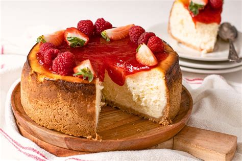 Porción de New York cheesecake clásico
