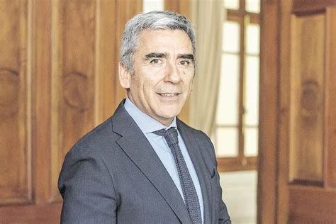 Retrato de Carlos Peña, rector de la Universidad Diego Portales, analizando documentos.