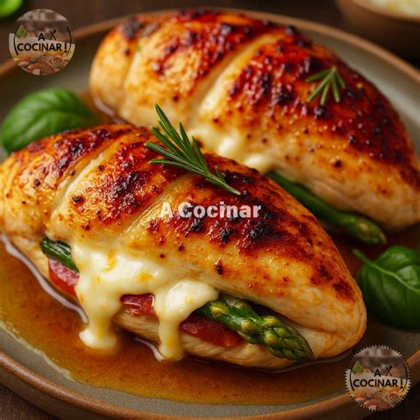 Ingredientes frescos para pechugas rellenas