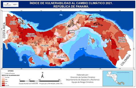 Mapa de la variabilidad climática en Caldas.