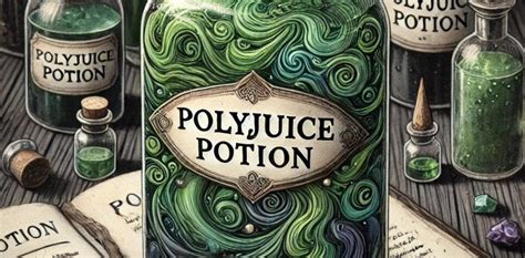 comparación visual de la poción multijugos en sus diferentes estados: base de barro vs color dorado de Harry Potter