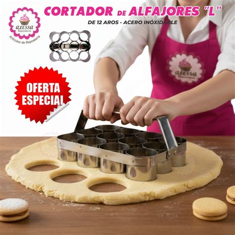 Moldeado de discos de masa para alfajores con un cortador circular