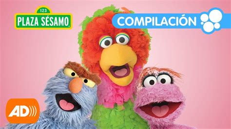 Fotografía o ilustración del elenco principal de Plaza Sésamo, incluyendo a Abelardo, Pancho, Lola y el resto de los Muppets del vecindario.