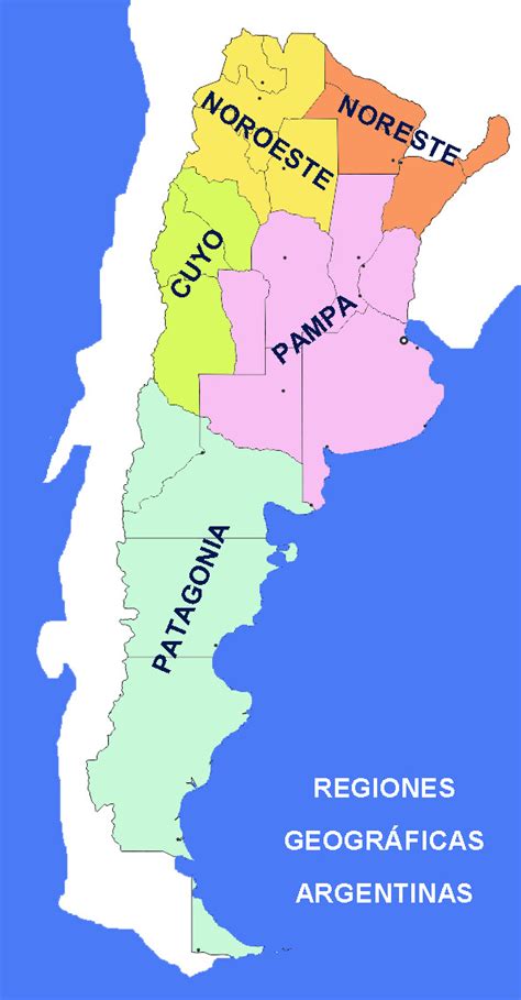 Infografía o mapa de Argentina mostrando las regiones productoras de quesos mencionadas