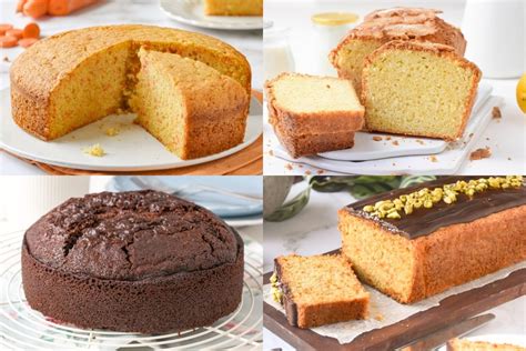 Mosaico de diferentes tipos de bizcochos caseros