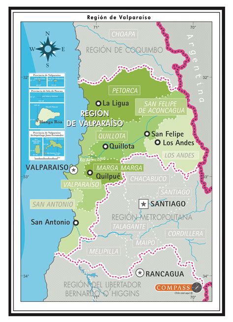 Mapa de Valparaíso destacando la ubicación de la Quebrada Cabritería.