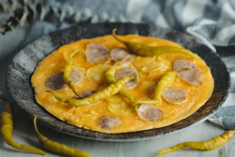 Detalle de tortilla vaga con su centro jugoso