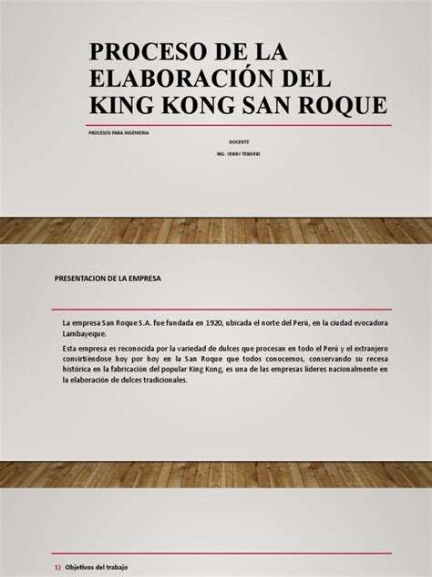 Infografía del proceso de elaboración del King Kong San Roque