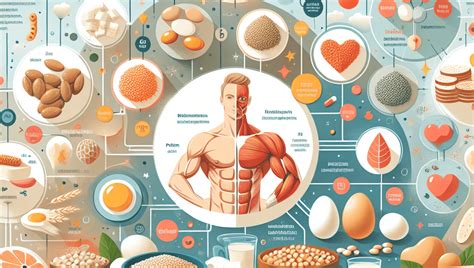 Esquema nutricional mostrando los beneficios de las proteínas y ácidos grasos en la dieta canina