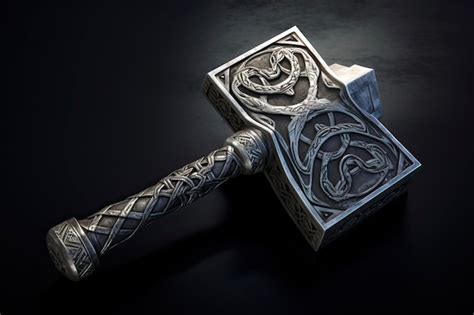 Martillo de Thor (Mjolnir) decorado con fondant