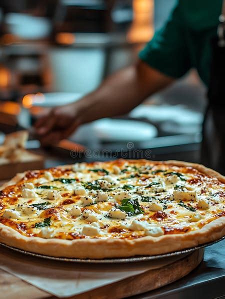 Fotografía de una pizza recién horneada con queso fundido y jamón, lista para servir.