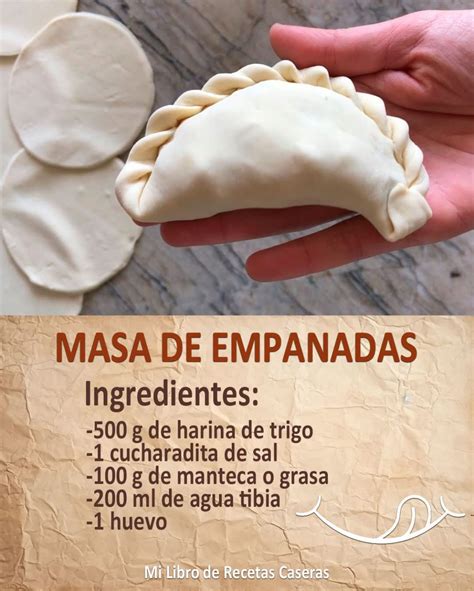 Fotografía de los ingredientes necesarios para la masa de empanadas caseras.