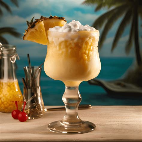 Cócteles tropicales variados con piña
