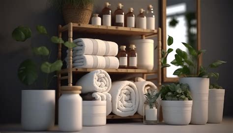 Mesa con velas encendidas, toallas limpias, una almohada de baño y un libro, creando un ambiente relajante
