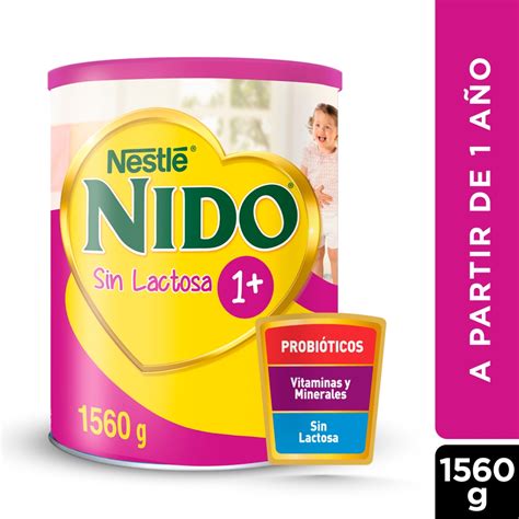 Tabla comparativa de nutrientes aportados por 200 ml de Nido Etapa 1 Sin Lactosa frente a los requerimientos diarios.