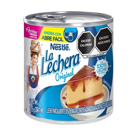 leche condensada en lata y su contenido espeso