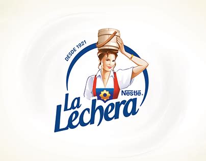 logotipo vintage o imagen publicitaria de La Lechera de Nestlé