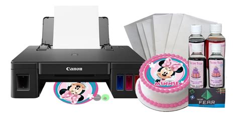 Esquema de un kit básico de impresora comestible con sus componentes principales.