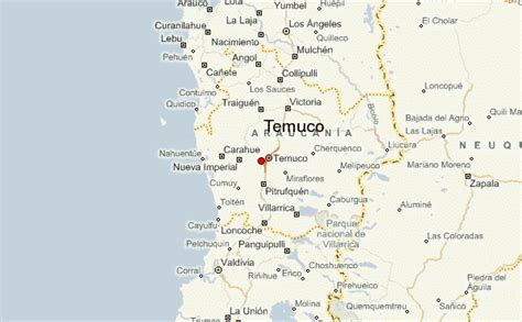 Mapa de Temuco señalando la ubicación de La Barricada Sandwich y los puntos de interés mencionados en el reportaje.