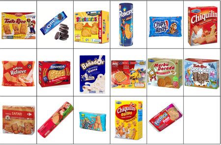 Variedad de galletas rellenas de diferentes marcas