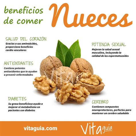 Infografía sobre los beneficios de las nueces para la salud