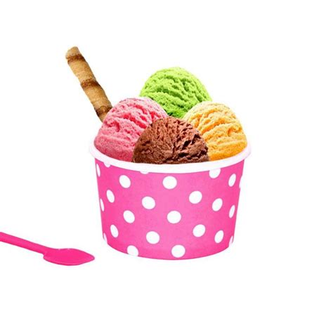 Disposición de varias tarrinas de helado con códigos para cata