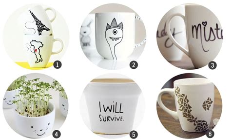 Galería de ideas para decorar tazas: mandalas, frases, dibujos geométricos.