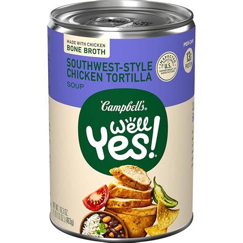 Lata de sopa de lentejas Well Yes!® de Campbell’s® con ingredientes frescos