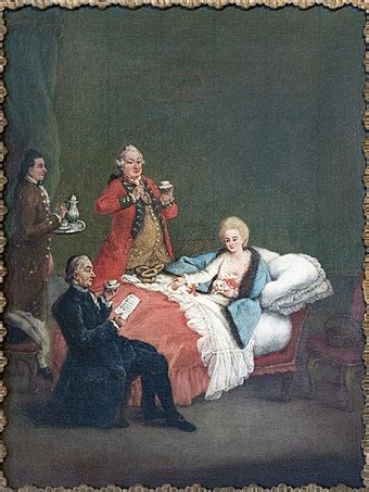 Pietro Longhi. El chocolate de la mañana. Hacia 1775-1780.