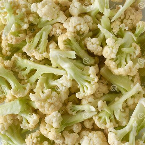 Ramilletes de coliflor listos para cocinar