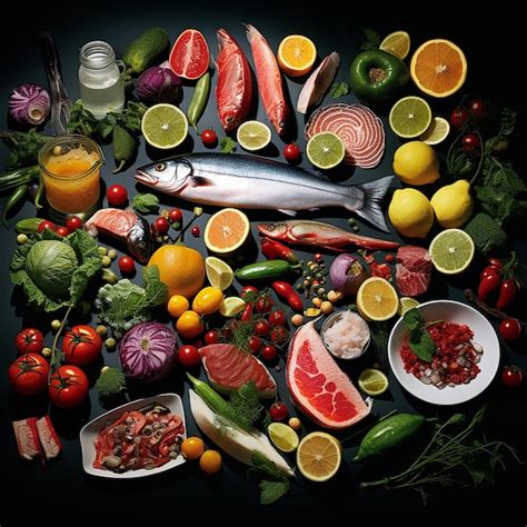 Esquema visual mostrando la variedad de ingredientes (carne, pescado, fruta, verdura) que pueden componer una brocheta