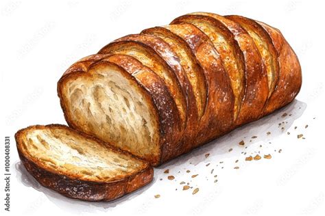 Foto de pan brioche cortado en rebanadas mostrando su miga esponjosa