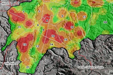 mapa de calor ilustrativo de las zonas de despacho en la Región Metropolitana