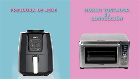 Infografía comparativa entre un horno tostador y un microondas, destacando sus diferencias