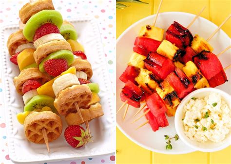 Infografía: opciones de brochetas de sandía dulces y saladas con diferentes texturas y acompañamientos