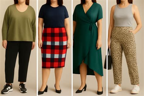 Infografía sobre prendas clave que favorecen la figura de manzana