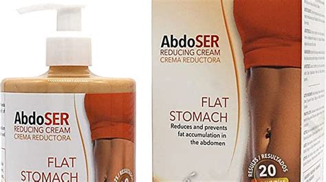 ilustración de una persona masajeando una crema reductora en el abdomen