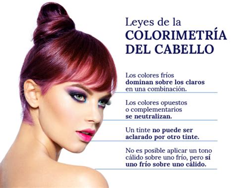 Esquema de colorimetría para tonos de cabello