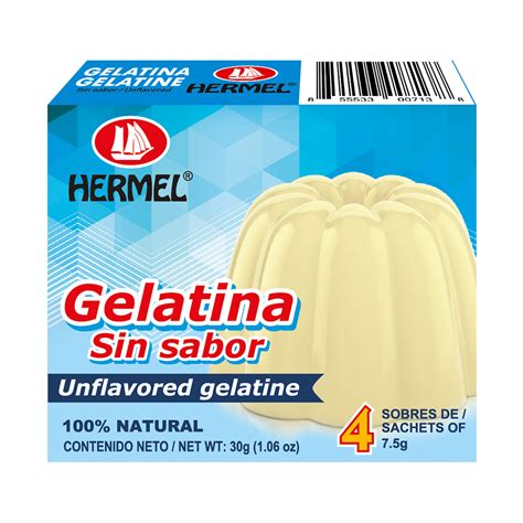 variedad de alimentos con gelatina sin sabor
