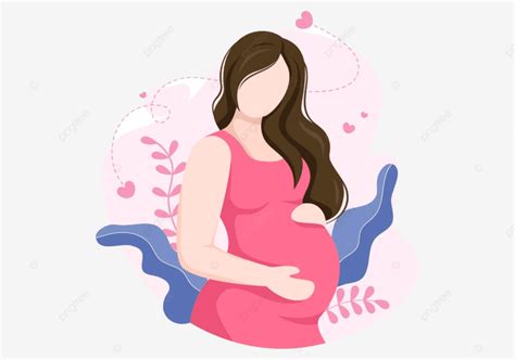Ilustración que muestra un vientre de embarazada pintado con un diseño floral y delicado.