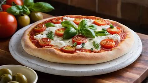 Fotografía de una pizza napolitana de Allería con ingredientes frescos.