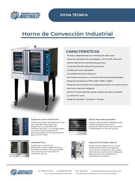 Gráfico comparativo del consumo de gas por tipo de horno industrial (convección, pisos, rotativo)