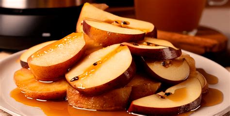 Foto de manzanas asadas con arándanos y canela