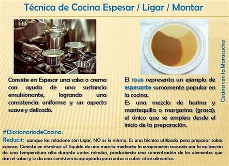 Esquema visual mostrando la diferencia de consistencia entre una salsa líquida y una salsa correctamente espesada cubriendo el dorso de una cuchara